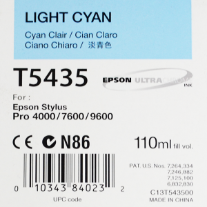 Epson T5435 (C13T543500) - Cartouche d'encre cyan clair 110ml