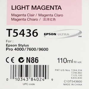 Epson T5436 (C13T543600) - Cartouche d'encre magenta clair 110ml