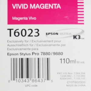 Epson T6023 (C13T602300) - Cartouche d'encre Vivid Magenta 110ml