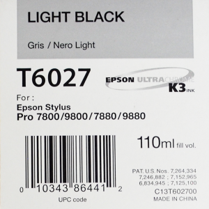 Epson T6027 (C13T602700) - Cartouche d'encre Gris 110ml
