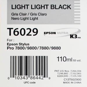 Epson T6029 (C13T602900) - Cartouche d'encre Gris Clair 110ml