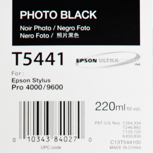 Epson T5441 (C13T544100) - Cartouche d'encre Noir Photo 220ml