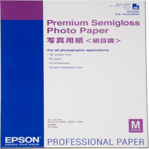 Epson S042093 (C13S042093) - Papier Photo Premium Semi-Glacé épaisseur 251g A2
