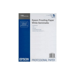Epson S042118 (C13S042118) - Papier Proofing Blanc Semi-Mat épaisseur 250g A3+
